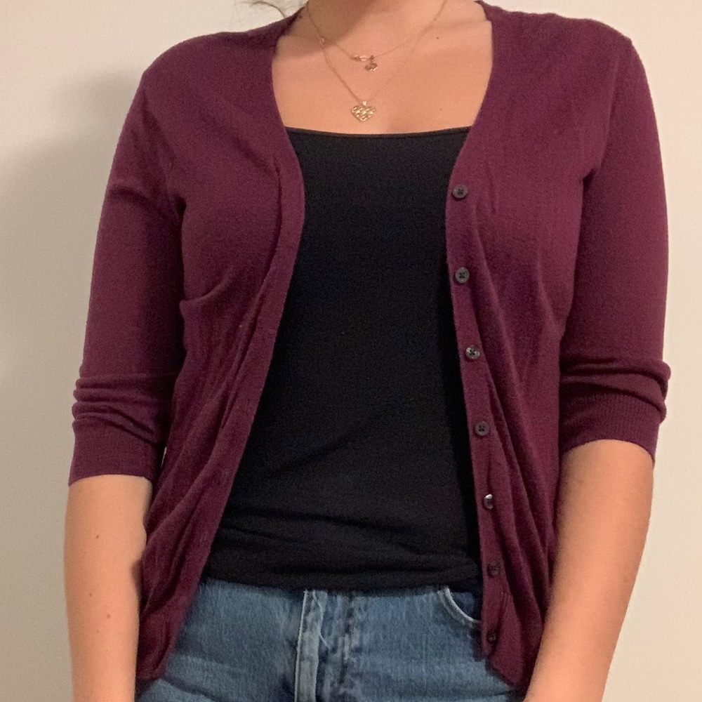 Old Navy Purple Cardigan